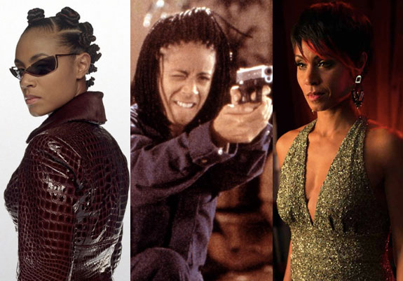 Jada Pinkett Smith in "The Matrix Reloaded," "Set It Off," and "Gotham"