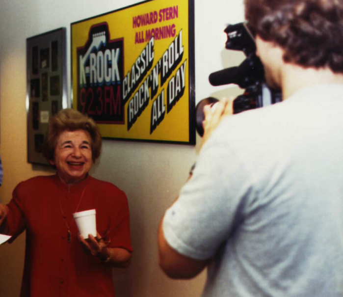A vintage shot of Dr. Ruth from a much earlier appearance