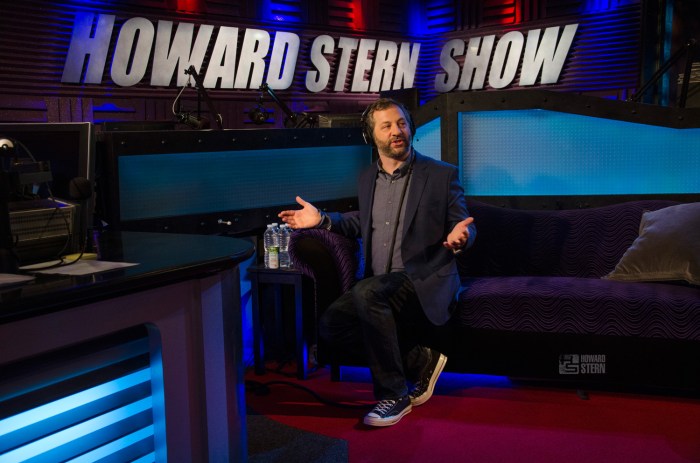 Judd Apatow Visits The Howard Stern Show on June 16, 2015
