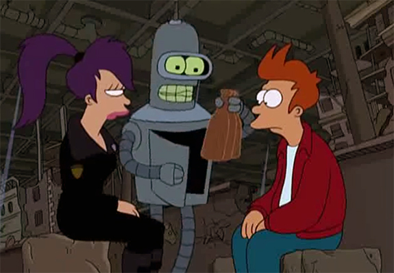 Bender from Fox's "Futurama"