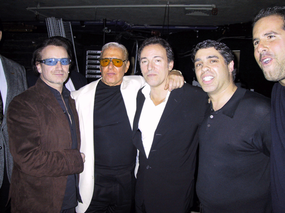 Gary meeting Bruce Springsteen and Bono
