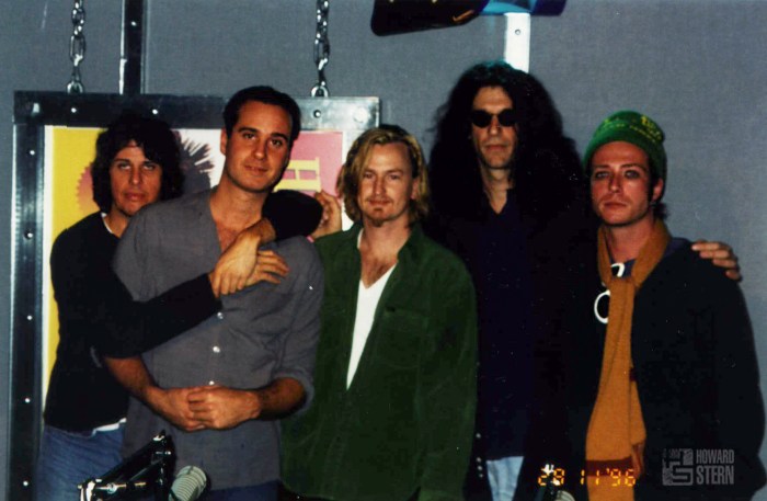 Stone Temple Pilots with Howard Stern in 1996