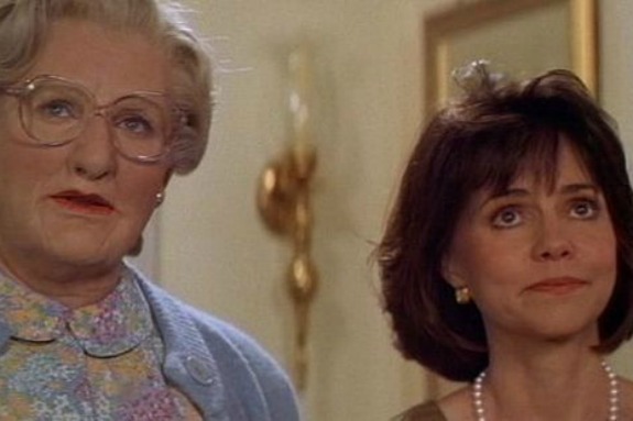 Robin Williams and Sally Field in "Mrs. Doubtfire"