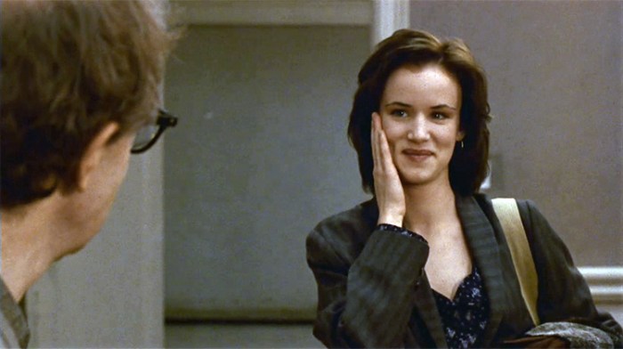 Woody Allen and Juliette Lewis in "Husbands and Wives"