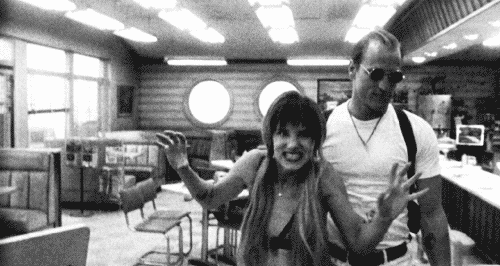 Juliette Lewis and Woody Harrelson in "Natural Born Killers"