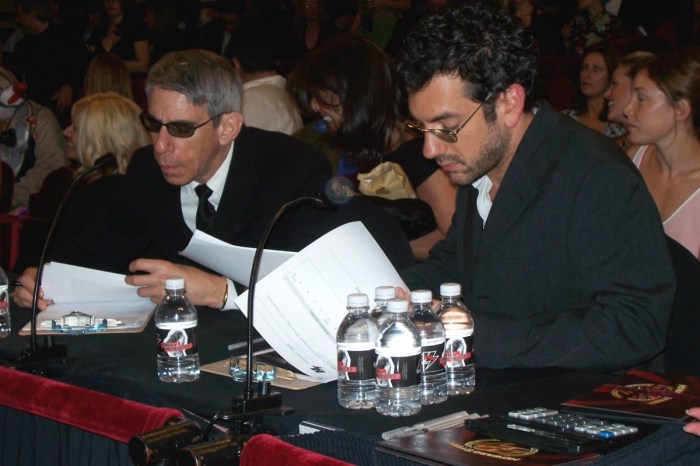 Richard Belzer and Todd Phillips judging the competition