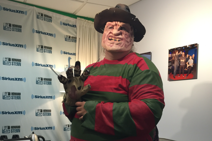 Wendy the Slow Adult dressed as Freddy Krueger