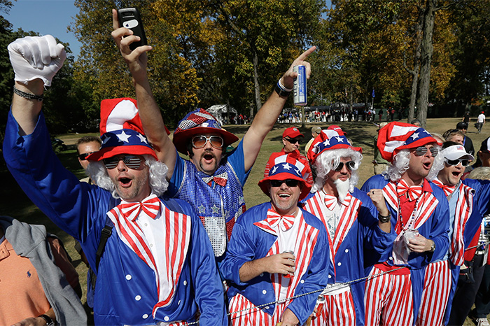 American fans show their true colors at the 2012 Ryder Cup