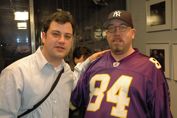 Jimmy Kimmel with High Pitch Erik in 2005