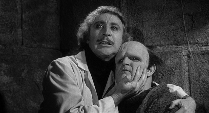 Gene Wilder and Peter Boyle in Mel Brooks' 1974 classic 