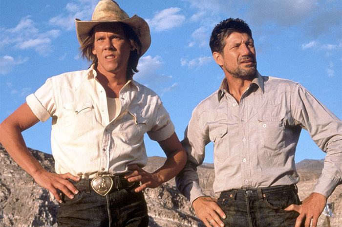 Kevin Bacon and Fred Ward in 