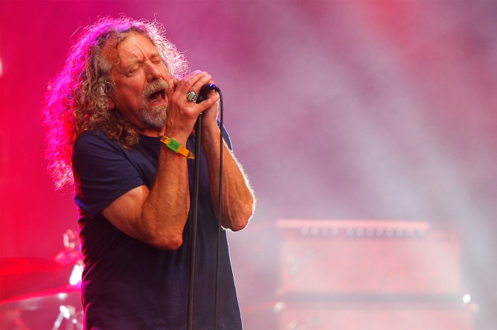 Robert Plant and the Sensational Space Shifters perform at the Bonnaroo Music and Arts Festival on Sunday, June 14, 2015 in Manchester, Tenn.