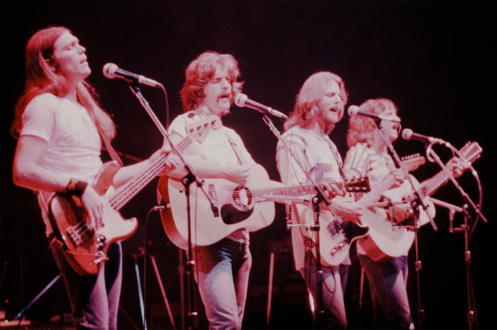 The Eagles on stage in 1978