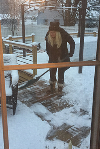 Sal Lets His Wife Shovel Snow Once Again