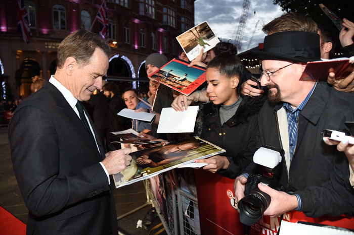 Bryan Cranston meets with fans in London