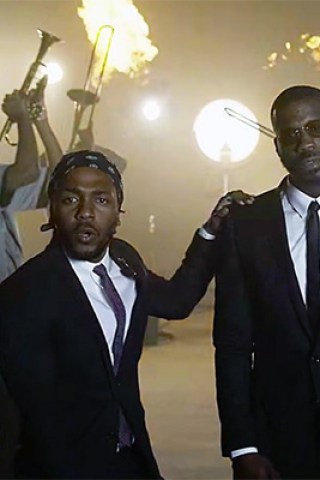 Kendrick Lamar, Jay Rock Rap Amid Sea of Trumpets