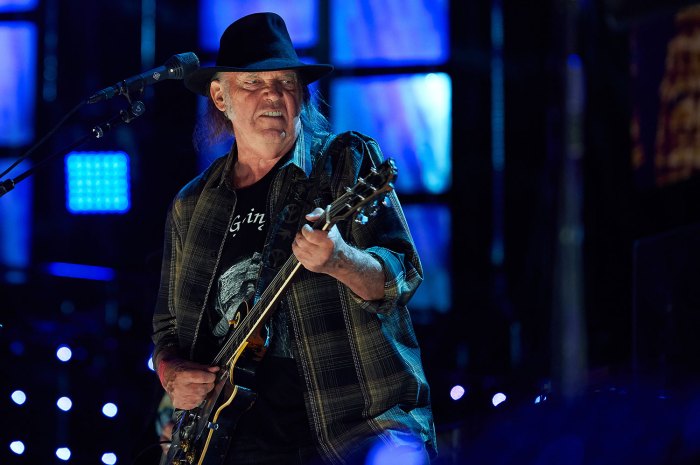 Neil Young performs at Farm Aid 2017 on Sept. 16, 2017 at Keybank Pavilion in Hanover Township, Pennsylvania