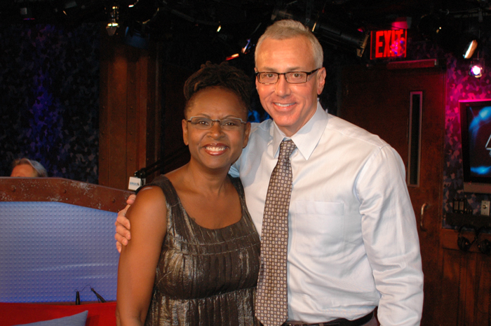 Robin Quivers and Dr. Drew Pinsky together in 2009