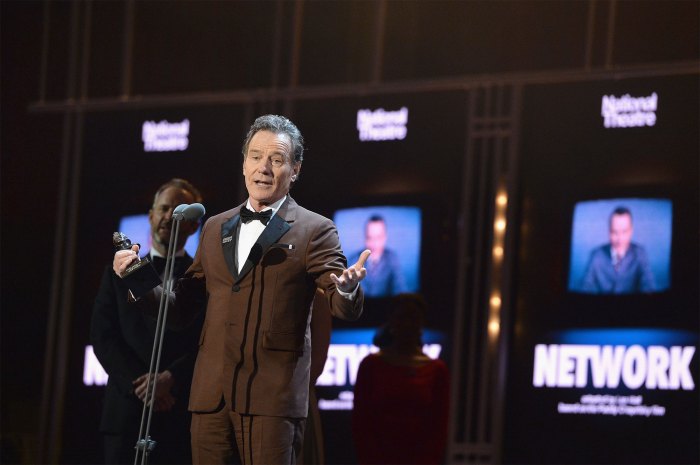Bryan Cranston receives the award for Best Actor for 