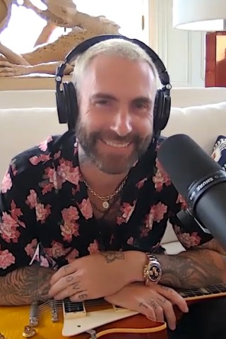Adam Levine Jams Out Live From His Home 