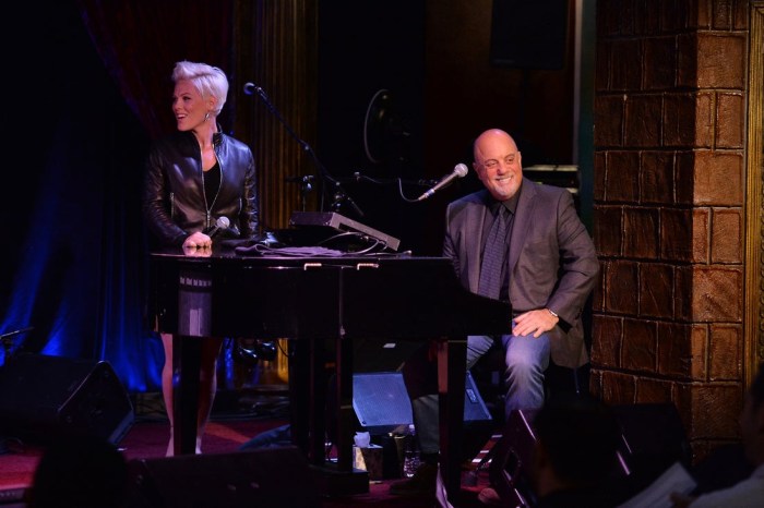 P!nk with Billy Joel at The Cutting Room in New York City